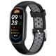 Перфорированный ремешок Vanfone для Xiaomi Mi Smart Band 8/9/10, черно-серый (VANAX56003) - изображение 1