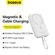 Зовнішній акумулятор Baseus Magnetic Mini Wireless Fast Charge Power Bank Type-C Edition 10000mAh 30W Stellar White (P1002210B223-00) - изображение 11