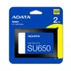 Накопичувач SSD ADATA Ultimate SU650 2TB 2.5' SATA III 3D NAND (ASU650SS-2TT-R) - изображение 2