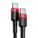 Кабель Baseus Cafule PD2.0 100W flash charging Type-C For Type-C cable (20V 5A)2m Red+Black (CATKLF-AL91) - изображение 4