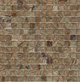 Мозаика из мрамора D-CORE ZM-8815M Bidasar Brown 20x20x4 (305x305) мм глянцевая на сетке - изображение 3