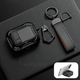 Чохол YILUYE для AirPods Pro 2 з карабіном, клямкою та підставкою, чорний - зображення 3