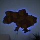 Карта Украины настенная большая 3D объемная с синей подсветкой (220В) в коробке 143*100 см Гранд Презент 17СС - изображение 2
