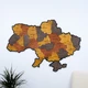 Карта Украины настенная 3D объемная английской с синей подсветкой (220В) в коробке 143*100 см Гранд Презент 17ССАнгл - изображение 1
