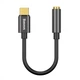 Перехідник AUX Baseus L54 Type-C to 3.5mm black - зображення 1