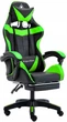 Комп'ютерне крісло для геймера Kruger&Matz Warrior GX-150 Black/Green (KM0790GR) - изображение 4