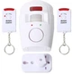 Автономная сигнализация Alarm Sensor 105 для дома и дачи, беспроводной датчик движения с сиреной, 2 брелка - изображение 5