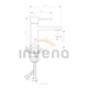 Смеситель для раковины золотой Invena Glamour bu-02-009 - изображение 2