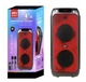 Портативная Bluetooth-колонка GEDI-G GD-8512 (2×8″) з мікрофонами та LED-підсвіткою - изображение 1