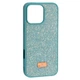 Чохол (накладка) Apple iPhone 16 Pro Max, Swarovski Diamond, Синій - 627206 - зображення 1