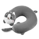 Подушка для шиї ARDESTO Travel Grey Cat 28х28см поліуретанова піна Сірий (ART3034NEP) - зображення 2