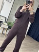 Комбинезон флисовый Come See And Buy Клапан 44-46 Коричневый - изображение 4