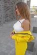 Комбінезон флісовий Come See And Buy Зима 48 Жовтий - зображення 6