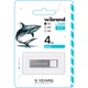 Флеш пам'ять USB 4 GB Wibrand Shark USB 2.0 сріблястий - изображение 2