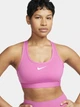 Спортивный топ для фитнеса женский Nike Futura Bra FB4080-675 XS Розовый/Белый (0196976628147) - изображение 4
