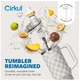 Термокружка з ручкою Cirkul All-Day StrawSip Taupe Tartan із нержавіючої стал 887 мл Білий із сірим - зображення 7