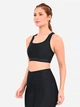 Спортивный топ для бега женский Under Armour Crossback Mid Bra 1361034-001 XS Черный (194514013530) - изображение 4