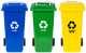 Набір контейнерів для сміття EcoToys 5819 120 л х 3 шт (MO-120G-8-9-13) - зображення 1