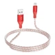USB кабель Borofone BX96, MicroUSB, 1.0 м., Красный - 386964 - изображение 3