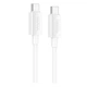 USB кабель Hoco X107 Favor, Type-C, 1.2 м., Білий - 494979 - зображення 1