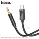 AUX кабель Hoco UPA30, Type-C, 1.0 м., 3.5 мм., Черный - 485396 - изображение 2