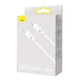 USB кабель Baseus CATYS-C02, Type-C, 2.0 м., Білий - 322609 - зображення 2
