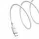 USB кабель Baseus P10377704213-01 Silky, Type-C, 2.0 м., Белый - 565549 - изображение 4