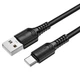 USB кабель Borofone BX116, Type-C, 1.0 м., Чорний - 590400 - зображення 3