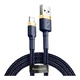 USB кабель Baseus CALKLF-BG1/CALKLF-B19 Cafule, Lightning, 1.0 м., Чорний - 445530 - зображення 1