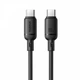 USB кабель Baseus P10377704113-00 Silky, Type-C, 1.0 м., Черный - 565546 - изображение 2