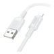 USB кабель Borofone BX111 Feliz Apple iPhone SE 2022 / iPhone 14 Pro Max / iPhone 14 Plus / iPhone 14 Pro / iPhone 14 / iPhone 13 Pro / iPhone 13 Mini / iPhone 13 / iPhone 13 Pro Max / iPhone 12 Mini / iPhone 12 Pro Max, Lightning, 1.0 м., Білий - 495902 - зображення 1