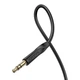 AUX кабель Borofone BL16, 1.0 м., 3.5 мм., Черный - 384831 - изображение 3