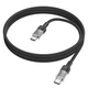 USB кабель Hoco U129 Spirit, Type-C, 1.2 м., Чорний - 445536 - зображення 1