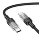 USB кабель Hoco U129 Spirit, Type-C, 1.2 м., Чорний - 445536 - зображення 2