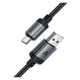 USB кабель AceFast C20-04, Type-C, 1.2 м., Черный - 573910 - изображение 1