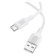 USB кабель Borofone BX111, Type-C, 1.0 м., Білий - 533332 - зображення 2