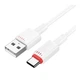 USB кабель Borofone BX110, Type-C, 1.0 м., Белый - 590395 - изображение 3