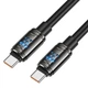 USB кабель Hoco U143 Joy, Type-C, 1.2 м., Черный - 669620 - изображение 3
