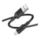 USB кабель Borofone BX111 Feliz, MicroUSB, 1.0 м., Черный - 495904 - изображение 1