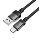 USB кабель AceFast C9-04, Type-C, 1.2 м., Черный - 449953 - изображение 3