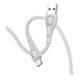 USB кабель Borofone BX98, Type-C, 1.0 м., Сірий - 386974 - зображення 1
