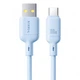 USB кабель Baseus P10377703313-00 Silky, Type-C, 1.0 м., Синій - 565564 - зображення 2