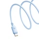 USB кабель Baseus P10377703313-00 Silky, Type-C, 1.0 м., Синій - 565564 - зображення 3