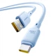 USB кабель Baseus P10377703313-00 Silky, Type-C, 1.0 м., Синій - 565564 - зображення 4