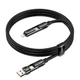 USB кабель Hoco U143 Joy, Lightning, Type-C, 1.2 м., Черный - 669616 - изображение 6