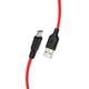 USB кабель Hoco X21 Plus Silicone, MicroUSB, 1.0 м., Красный - 270824 - изображение 2
