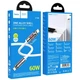 USB кабель Hoco U136 Prize, Type-C, 1.2 м., Белый - 535994 - изображение 4
