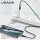 USB кабель USAMS US-SJ449 U55, Type-C, 1.0 м., Черный - 488466 - изображение 4