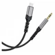 AUX кабель SkyDolphin SR29, Type-C, 1.0 м., 3.5 мм., Черный - 344849 - изображение 2