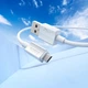 USB кабель Hoco X107 Favor, MicroUSB, 1.2 м., Белый - 494983 - изображение 3